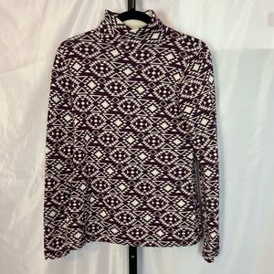Duluth Trading Co S'no Sweat Mockneck Long Sleeve, size Small
